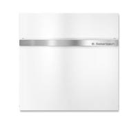 Metzler Boîte aux lettres avec compartiment pour journaux Blanc - Personnalisé avec plaque d'identification en acier inoxydable V2A - Revêtement en poudre RAL 9016 Blanc de circulation - Boîte aux