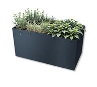 Metzler Jardinière surélevée pour Le Jardin - Acier Anthracite - Parterre de Jardin en métal résistant aux intempéries - pour Plantes et Fleurs - 150 x 75 x 77 cm