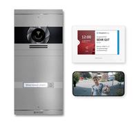 Metzler VDM10 2.0 Visiophone Set avec ouvre-porte et plaque nominative interchangeable - Interphone vidéo avec caméra HD, application smartphone