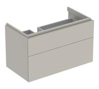 Meub. bas Geberit Xeno² 2 tiroirs plage dépose droite 88x53x46.2 Greige mat - GEBERIT 500.515.00.1