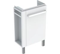 Meub. Bas l-mains Geberit Renova Comp PS gche + pieds 44.8x75.4-76.9x25.2 blanc - GEBERIT 009928CBLBB