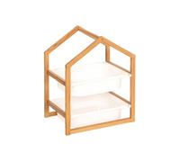 Meuble de Rangement 2 Bacs "Bako" 54cm Blanc