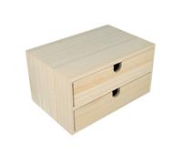 MEUBLE 2 TIROIRS 24X16X13,5 CM BOIS
