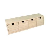 Artemio Meuble casier à tiroirs 14002155 Bois Beige 44 x 10 x 15 cm