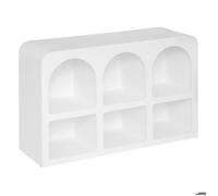 Meuble 6 niches ""Soleya"" 110x71,5cm blanc - Atmosphera Créateur d'intérieur