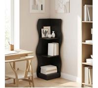 Meuble a casier - meuble a case Vidaxl Étagère d'angle Noir 34 x 33 x 102 cm Bois d'ingénierie