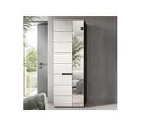 Meuble à chaussure 2 portes 65x37x190cm décor blanc - KANUT