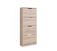 Meuble à chaussure Luca 59x137cm avec 4 tiroirs rabattables Sonoma Vicco 51914