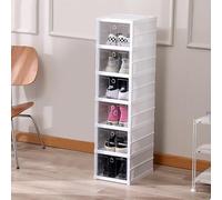Meuble à Chaussure, Rangement Chaussure Entree pour Entrées, Chambres et Couloirs,34,5 x 26,4 x 104,4 cm (Blanc)