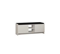Toilinux - Meuble à chaussure Zulla 110 cm - Blanc - Zulla Blanc G