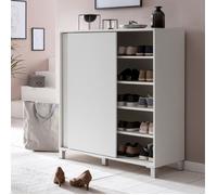 Meuble à chaussures 100x38x108 cm blanc