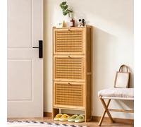 Meuble À Chaussures 2/3 Tiroirs Rabattables Meuble Rangement Chaussure Organisateur Meuble De Couloir Mince Respirant Peu Encombrant Pour Entrée, Couloir, Placard, Chambre À Coucher B,50*17*120CM