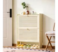 Meuble À Chaussures 2/3 Tiroirs Rabattables Meuble Rangement Chaussure Organisateur Meuble De Couloir Mince Respirant Peu Encombrant Pour Entrée, Couloir, Placard, Chambre À Coucher A,68*17*87CM