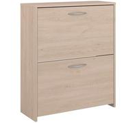 Meuble à chaussures 2 abattants - EASY LIFE - Décor Chêne - L66,5 x P25,1 x H78,5cm - PARISOT