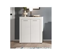 xonox.home Jam X8BA9603 Armoire à Chaussures Armoire à Chaussures Blanc env. 80 x 95 x 35 cm