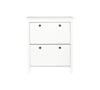 MARTIKA - Meuble à Chaussures 2 Portes Blanc