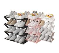 Meuble à chaussures 3 pièces pour enfants - En tissu non tissé - Économie d'espace - Élégant meuble à chaussures pour chambre d'enfant - Facile à assembler