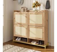 Meuble à chaussures 4 portes, moderne en bois, peu encombrant, robuste et élégant, pour les entrées, les couloirs ou les corridors.,B