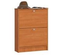 Meuble à chaussures AKORD Aulne 60 cm 2 portes façade Aulne 2 étagères 60x20x80 cm Aulne G