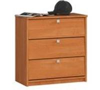 Meuble à chaussures AKORD MINI Aulne 60 cm 3 portes façade Aulne 3 étagères 60x31x62 cm Aulne G