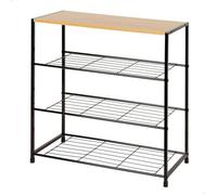 Meuble à Chaussures - AKTIVE - Max Home 18427 - Métal Noir - 4 Étagères - 63 x 30 cm