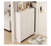 Meuble à Chaussures, Armoire à Chaussures, Rangement étroit d'entrée avec étagère et casier supérieur, étagères autoportantes(70 * 17 * 112cm)