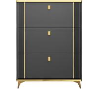 Meuble à chaussures autonome mince avec seau basculant - Étagère à chaussures peu encombrante pour l'entrée, solution de rangement cachée pour les espaces étroits, organiseur élégant pour une vie sans