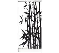 Meuble à Chaussures Blanc 7 Tablettes 21 paires - Bambous 912 - L 58.4 x l 36.1 x H 121.6 cm Blanc G