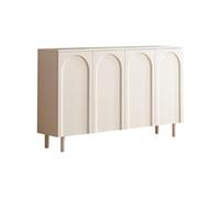 Meuble à chaussures contemporain en bois composite beige avec étagères réglables, porte d'armoire et fond fermé pour entrée de placard, 119 cm (L) x 35 cm (l) x 94 cm (H) (63 cm (L) x 35 cm (l)