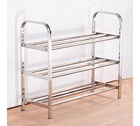 Meuble à chaussures en acier inoxydable à 5 niveaux multi-couches pour entrée simple pour couloir et chambre à coucher, solution de rangement de 100 cm