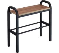 YAMAZAKI 4788 TOWER Shoe Rack with Wooden Board, black, Steel/PlyWood, 48 x 19 x 46 cm