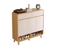 Meuble à chaussures en bois à 6 niveaux avec tiroirs étroits autonomes et étagères amovibles Idéal pour le couloir et l'entrée