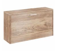 Meuble à chaussures en chêne 80 x 24 x 45 cm | Rangement 5 à 6 paires, siège confortable, design élégant, robuste et durable