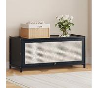 Meuble à chaussures en rotin plastique, étagère à chaussures suspendue à 90 °, étagère à chaussures de rangement monobloc pour couloir intérieur et extérieur, armoire à chaussures d'entrée à porte rab