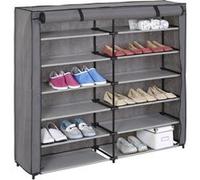 Meuble ? Chaussures En Tissu Viola 12 Tablettes Gris