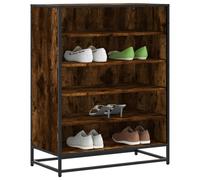 Meuble à Chaussures Étagère Aarmoire Rangement Bois d'Ingénierie et Métal vidaXL