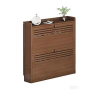 Meuble à chaussures étroit à 3 niveaux, charnières dissimulées, 17 cm de profondeur, peut contenir 9 paires, design anti-basculement pour couloir et salon, 50 cm de large