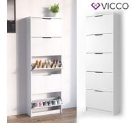 Meuble à chaussures "Luca" Blanc avec 5 compartiments Vicco