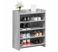 Meuble à chaussures Gris Sonoma 73,5 x 36 x 92 cm Bois d'ingénierie | Capacité de rangement spacieuse, design moderne, facile à nettoyer, kit de montage inclus