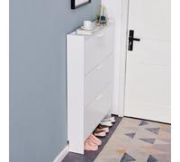 Meuble à chaussures moderne et fin, peu encombrant avec 3 tiroirs rabattables pour entrée, salon, placard et couloir (tiroir simple, 60 cm de largeur)