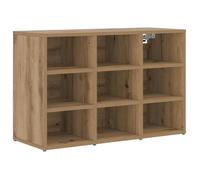 Meuble à chaussures moderne - vidaXL - Chêne artisanal - 77.5 x 30 x 51 cm - Bois d'ingénierie - 9 étagères