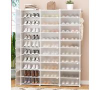 Meuble à chaussures modulable avec porte latérale - Meuble de rangement polyvalent pour couloir, chambre à coucher ou salon - Élégant et fonctionnel - Pour tous les types de chaussures