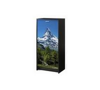 Meuble à Chaussures Noir 7 Tablettes 21 paires - Mont Cervin 653 - L 58.4 x l 36.1 x H 121.6 cm Noir