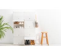 Meuble à chaussures portable et modulaire de InnovaGoods : Blanc / 36 paires
