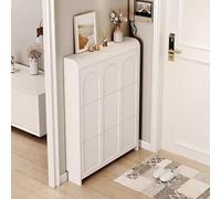 Meuble à chaussures pour entrée, rangement étroit à chaussures avec 3 tiroirs rabattables, organisateur de couloir pour chaussures