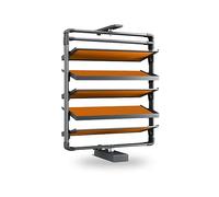 Meuble à chaussures rotatif à 360° avec portes - Rangement d'entrée peu encombrant, design caché pour un accès facile, étagère à chaussures élégante et fonctionnelle.