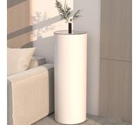 Meuble à chaussures rotatif à 360 degrés - Étagère à chaussures ronde verticale sur pied à 7 niveaux pour petits espaces, entrée et couloir - Rangement en métal en marbre gris (32 x 90 cm)