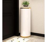 Meuble à chaussures rotatif à 360 degrés, étagère pivotante en métal pour chambre à coucher et entrée, organiseur compact pour petits espaces - Design élégant noir doré, 38,1 x 104,1 cm (L x H)