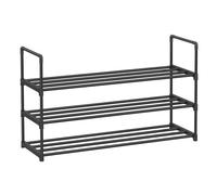 Meuble à Chaussures - SONGMICS - 3 Niveaux - 12 à 15 Paires - Noir