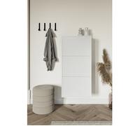 Meuble à chaussures suspendu VELDIO - 50x30x125 cm - blanc